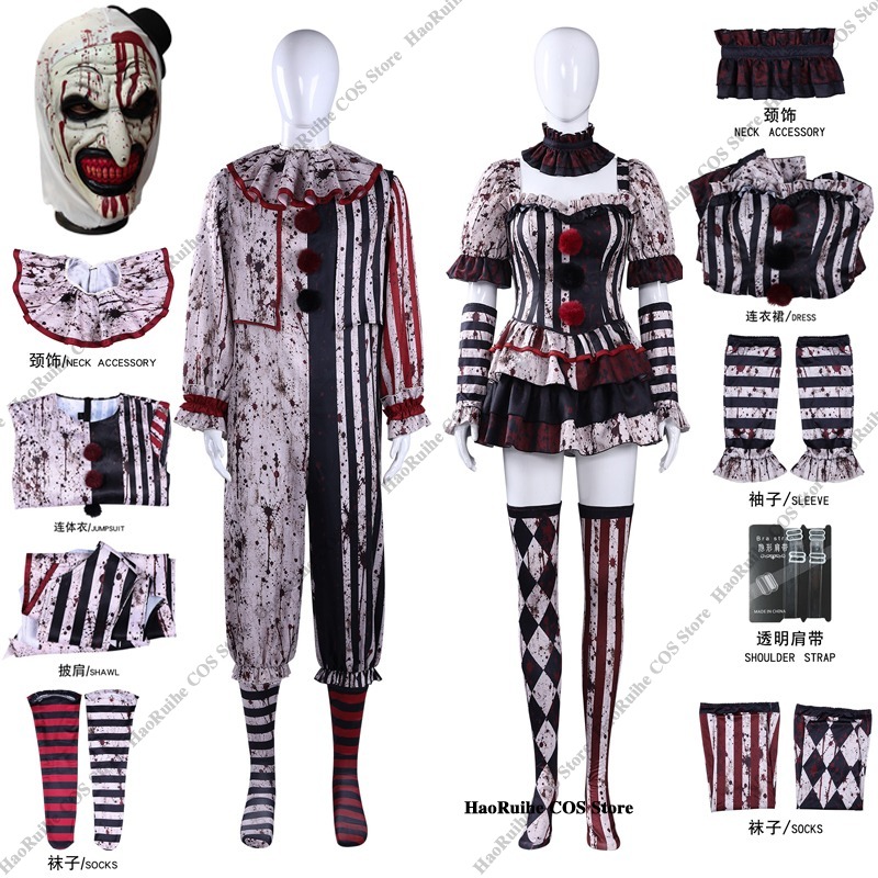 New Terrifier Art Clown Joker  - огляд і ціна Romper Playsuit Women