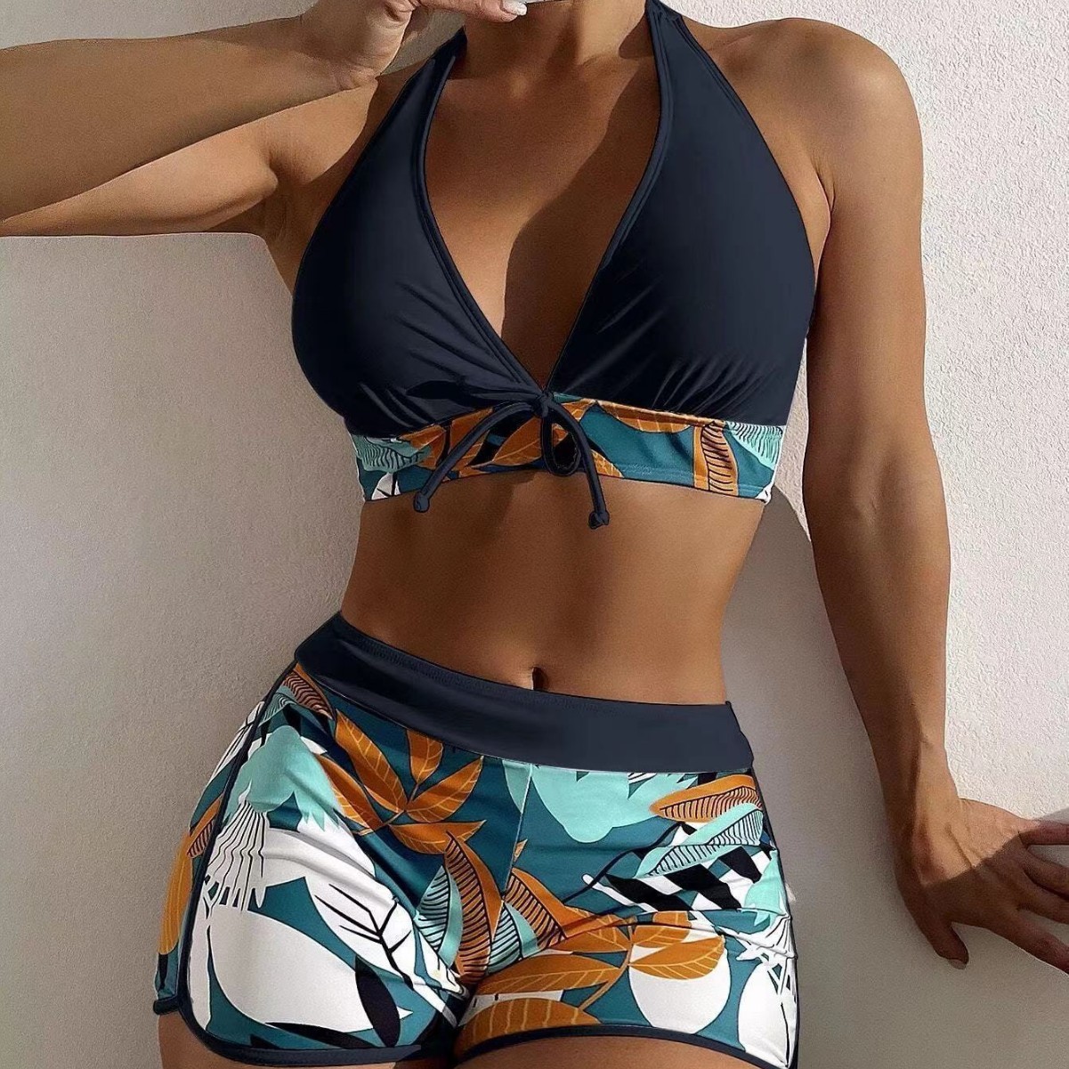 Swimsuit Woman Two Piece Swims - огляд і ціна Halter Neck Top