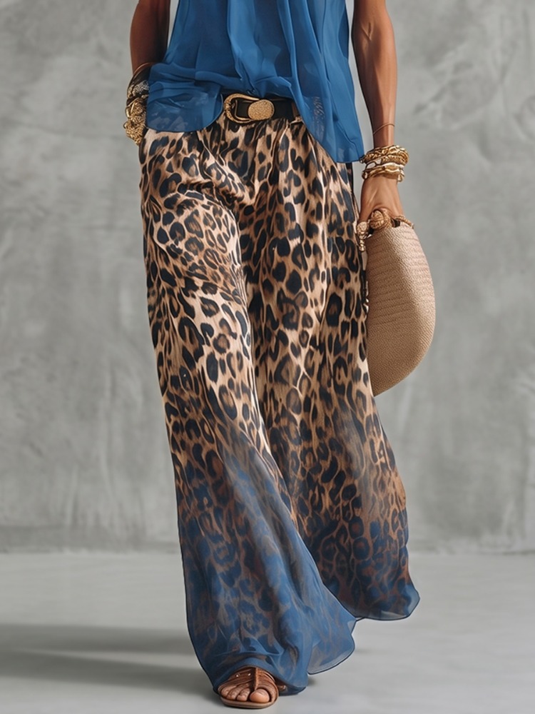 Yeezzi Women's Fashion Gradien - огляд і ціна Palazzo Pant Wide