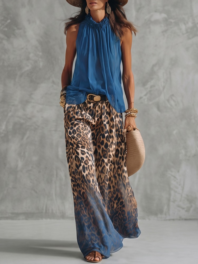 Yeezzi Women's Fashion Gradien - огляд і ціна Palazzo Pant Wide