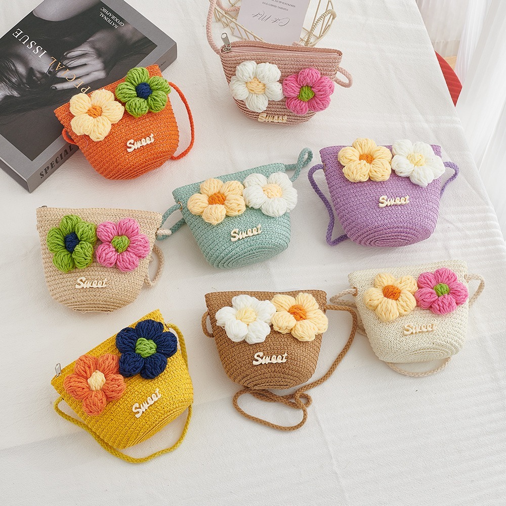 New Zipper Straw Bag Flower Pr - огляд і ціна Beach Bag Straw