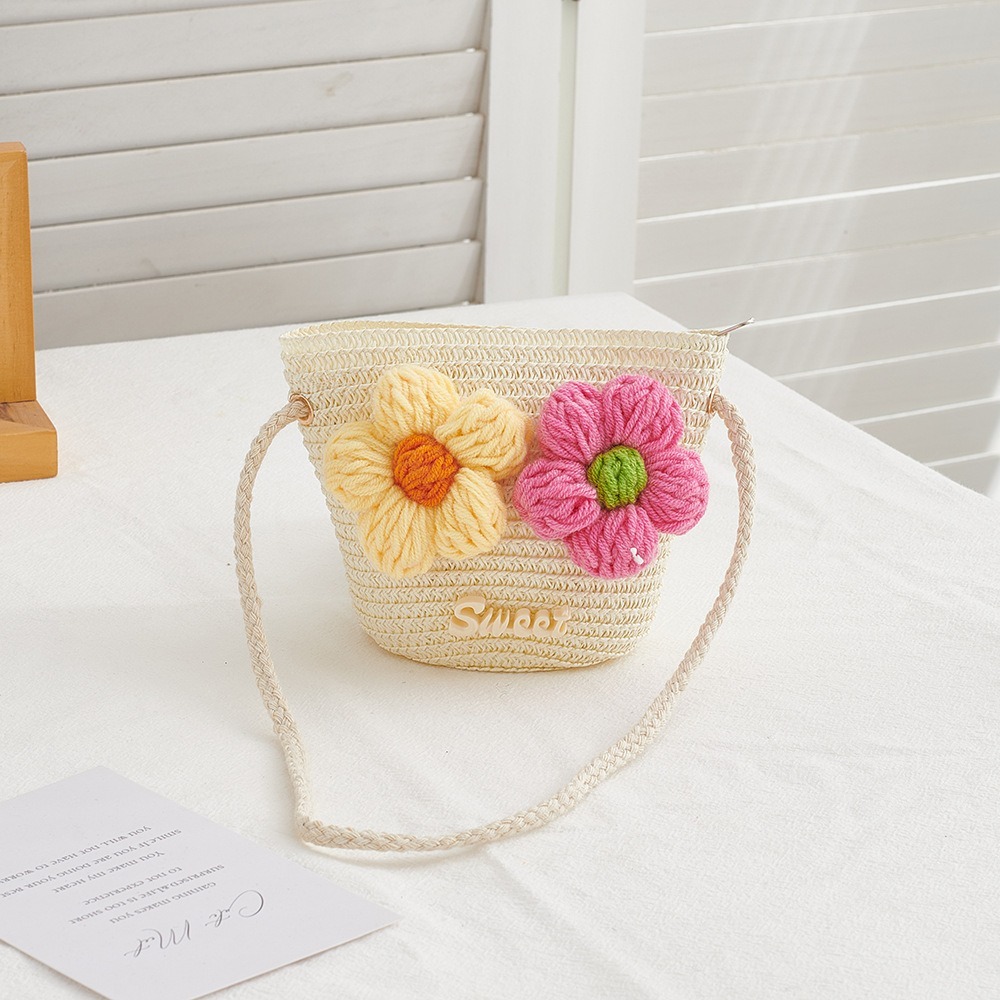 New Zipper Straw Bag Flower Pr - огляд і ціна Beach Bag Straw