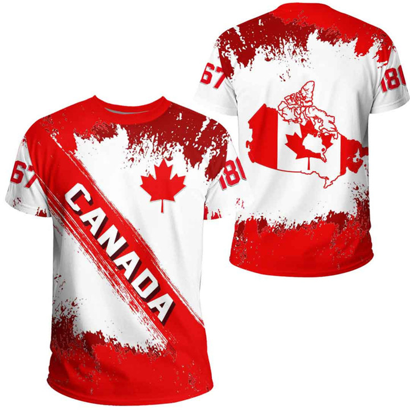 Canada Day T-shirt Canadian Fl - огляд і ціна Summer Clothing Women Canada